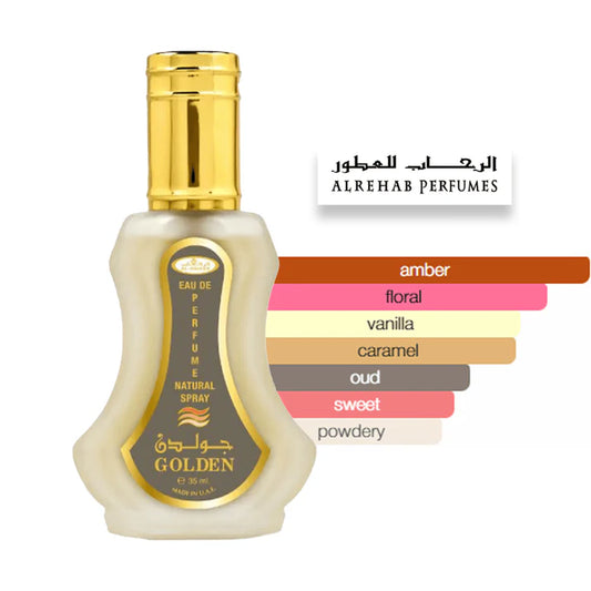 Al Rehab Golden Eau De Parfum Spray 35ml (Unisex)