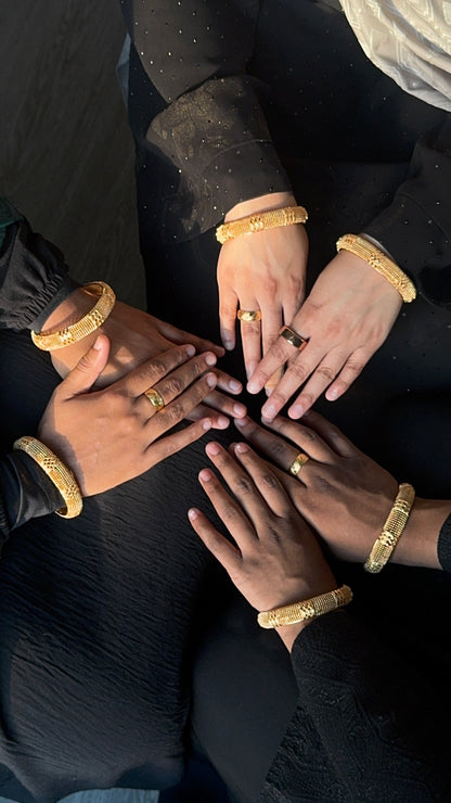 3-Piece Gold Bangle Set