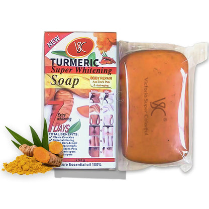 VSC Super Whitening Turmeric Soap – 8 oz Face & Body Bar