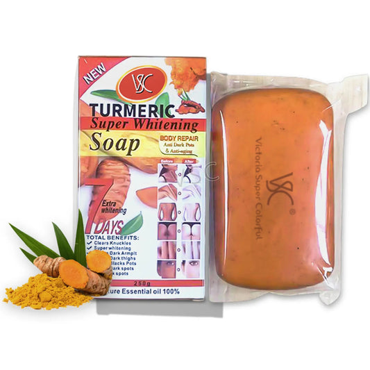 VSC Super Whitening Turmeric Soap – 8 oz Face & Body Bar