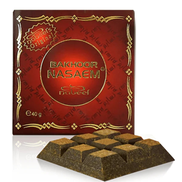 Nasaem Bakhoor Incense by Nabeel Perfumes 40g (Unisex)