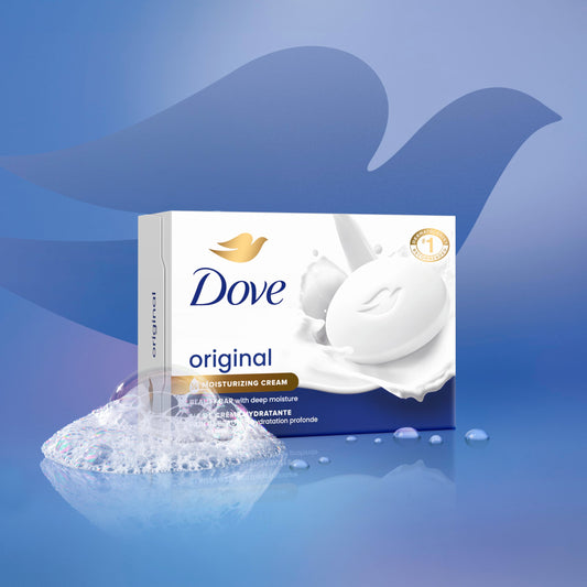 6 Dove Original Beauty Bar Soaps – Moisturizing Gentle Skin Cleanser