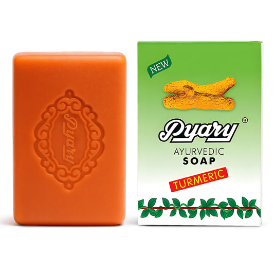 Pyary Turmeric Soap Bar – Skin Illuminating & Dark Spot Care (1 Bar)