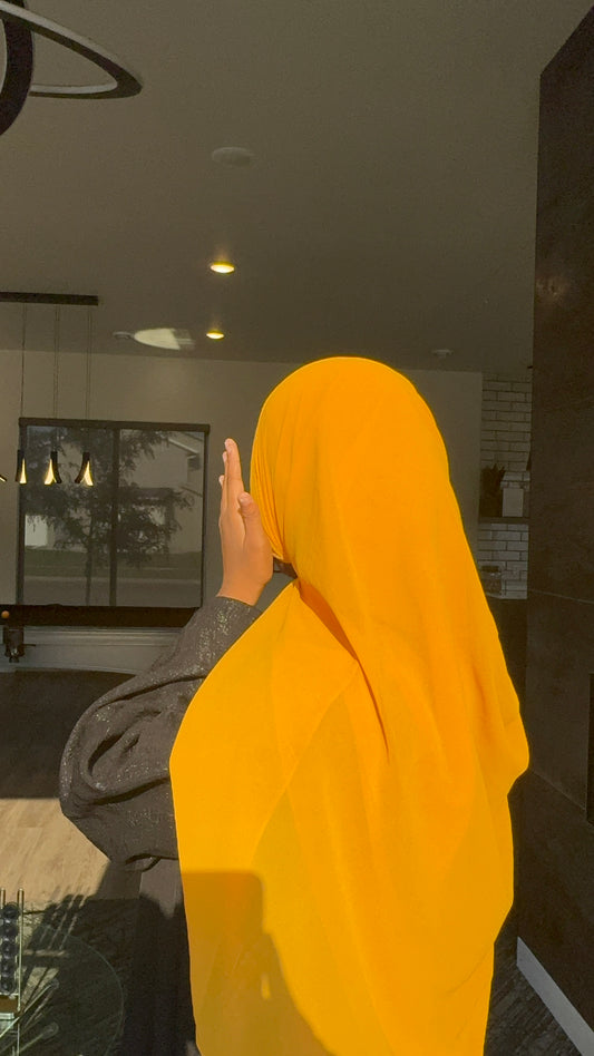 Plain Chiffon Hijab – Lightweight Soft Everyday Modest Scarf