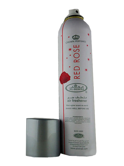 Al-Rehab Red Rose Air Freshener – 300ml Arabian Floral Spray
