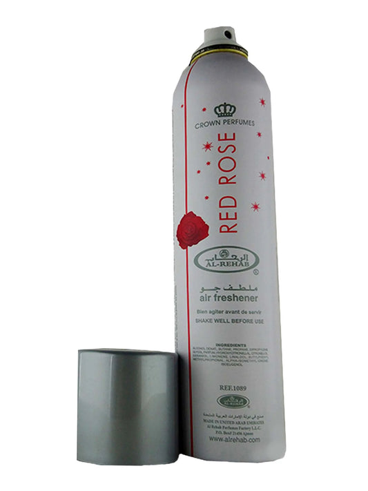 Al-Rehab Red Rose Air Freshener – 300ml Arabian Floral Spray