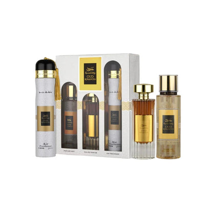 Oud Romancea Eau de Parfum Gift Set (3 Piece) by Ard Al Zaafaran – Unisex